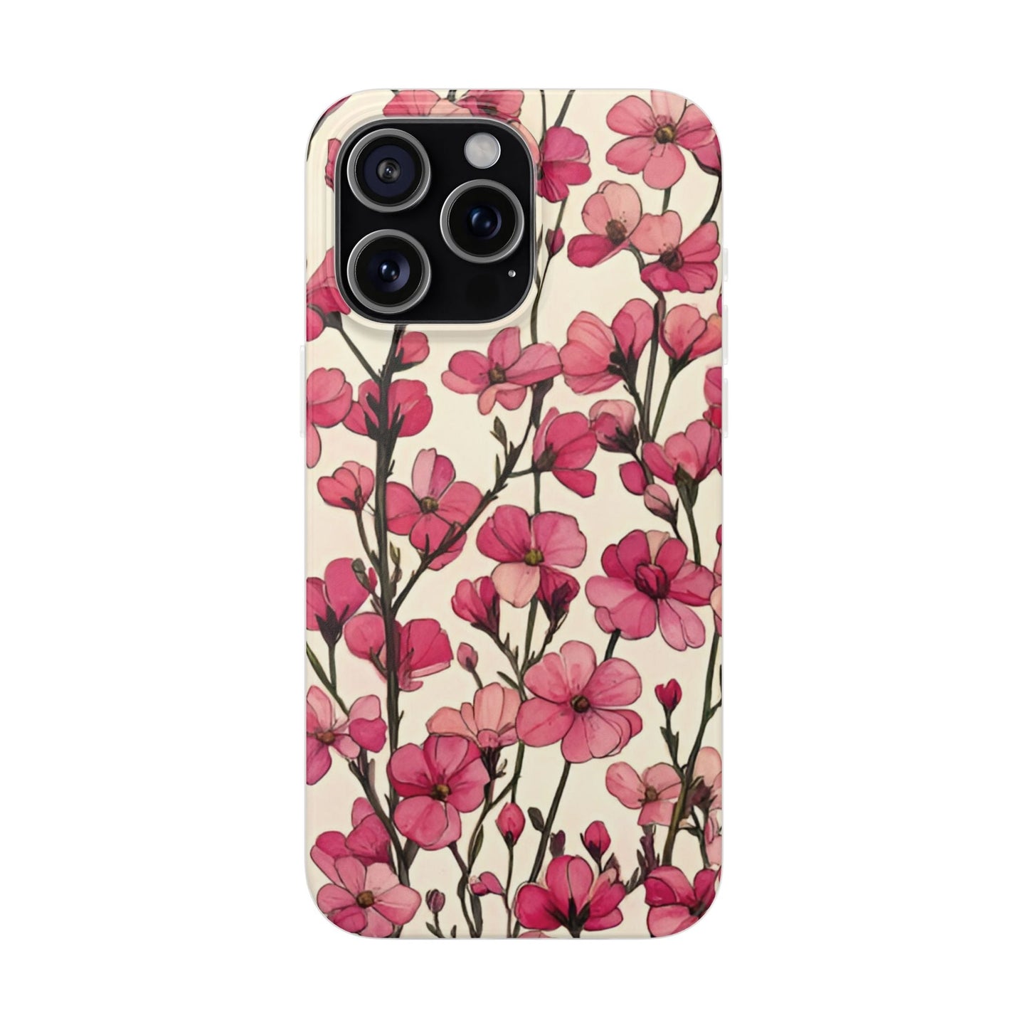 Pink Blossoms Flexi Case for Apple iphone & Samsung Galaxy - Ruppy's Creations