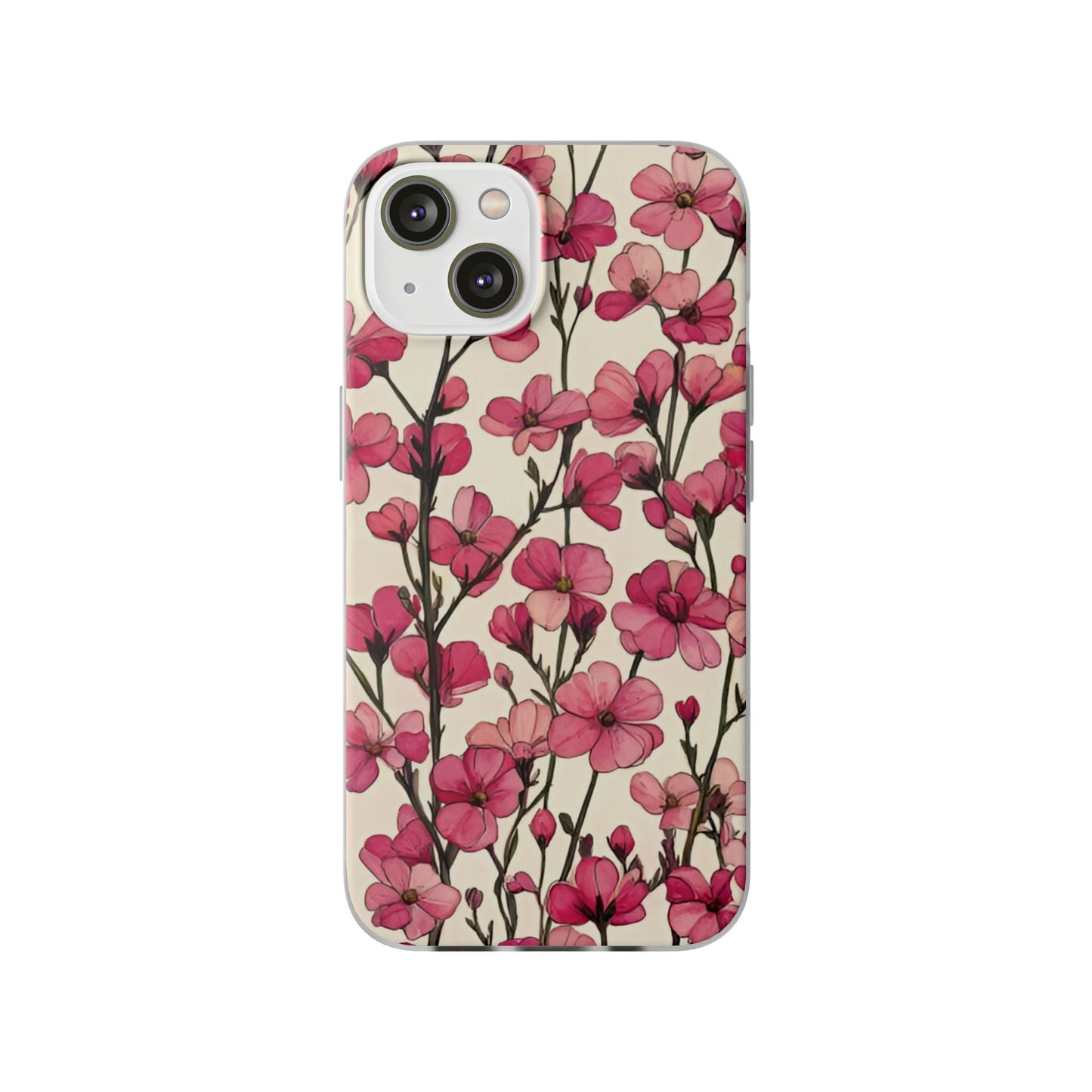 Pink Blossoms Flexi Case for Apple iphone & Samsung Galaxy - Ruppy's Creations