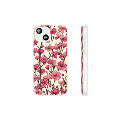 Pink Blossoms Flexi Case for Apple iphone & Samsung Galaxy - Ruppy's Creations