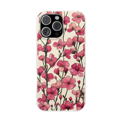 Pink Blossoms Flexi Case for Apple iphone & Samsung Galaxy - Ruppy's Creations