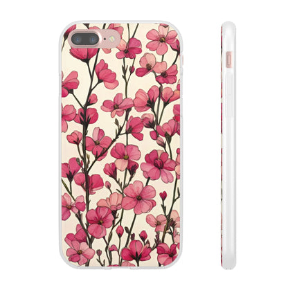 Pink Blossoms Flexi Case for Apple iphone & Samsung Galaxy - Ruppy's Creations