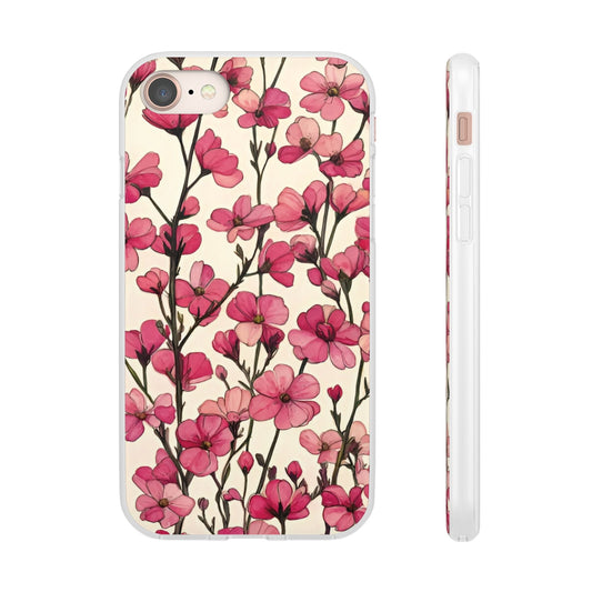 Pink Blossoms Flexi Case for Apple iphone & Samsung Galaxy - Ruppy's Creations