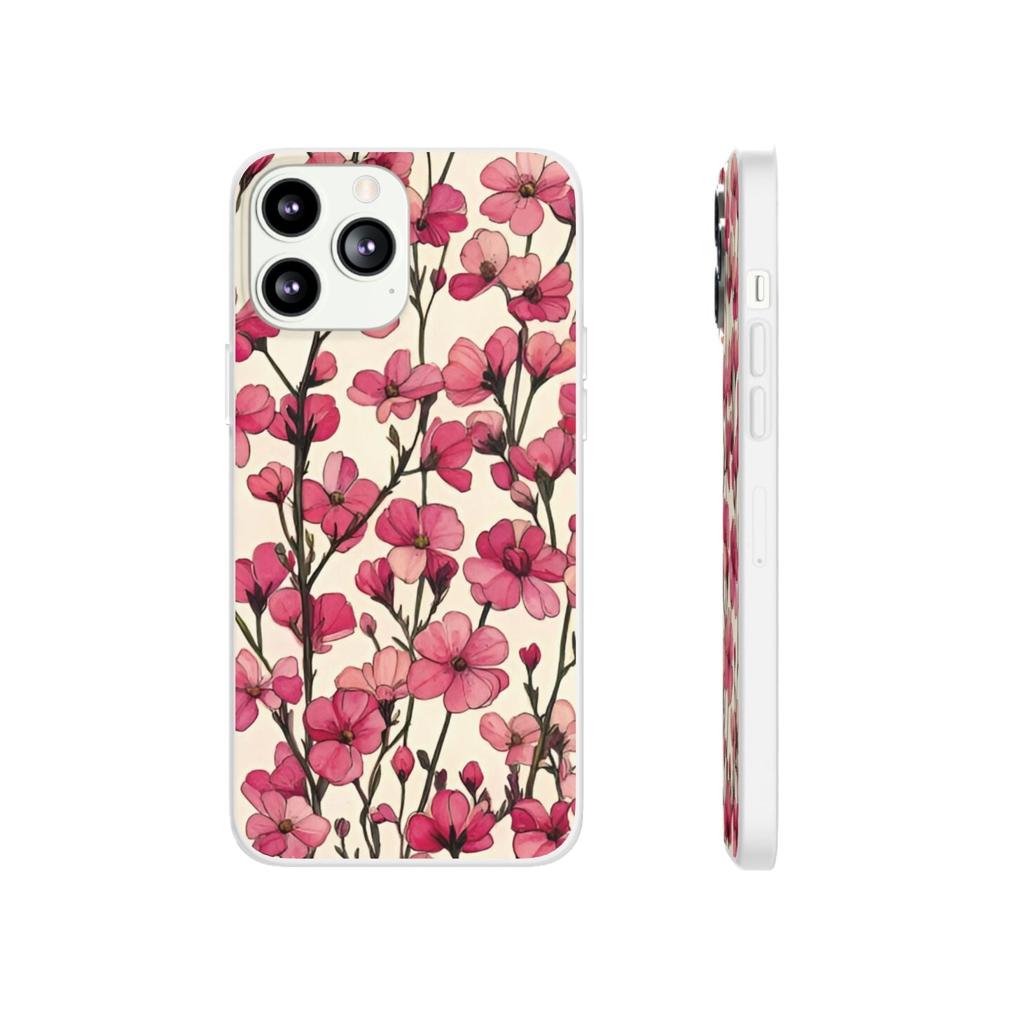 Pink Blossoms Flexi Case for Apple iphone & Samsung Galaxy - Ruppy's Creations