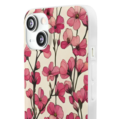 Pink Blossoms Flexi Case for Apple iphone & Samsung Galaxy - Ruppy's Creations