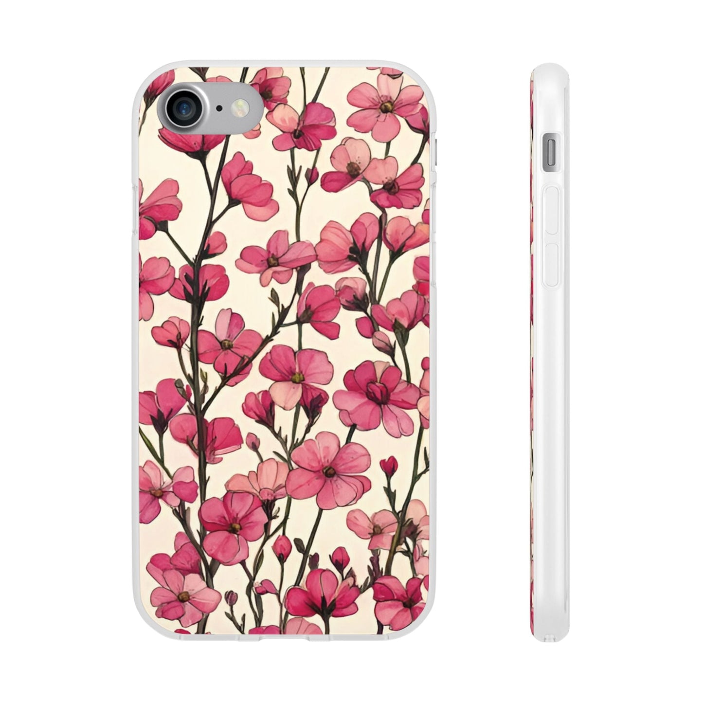 Pink Blossoms Flexi Case for Apple iphone & Samsung Galaxy - Ruppy's Creations