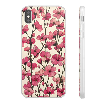 Pink Blossoms Flexi Case for Apple iphone & Samsung Galaxy - Ruppy's Creations