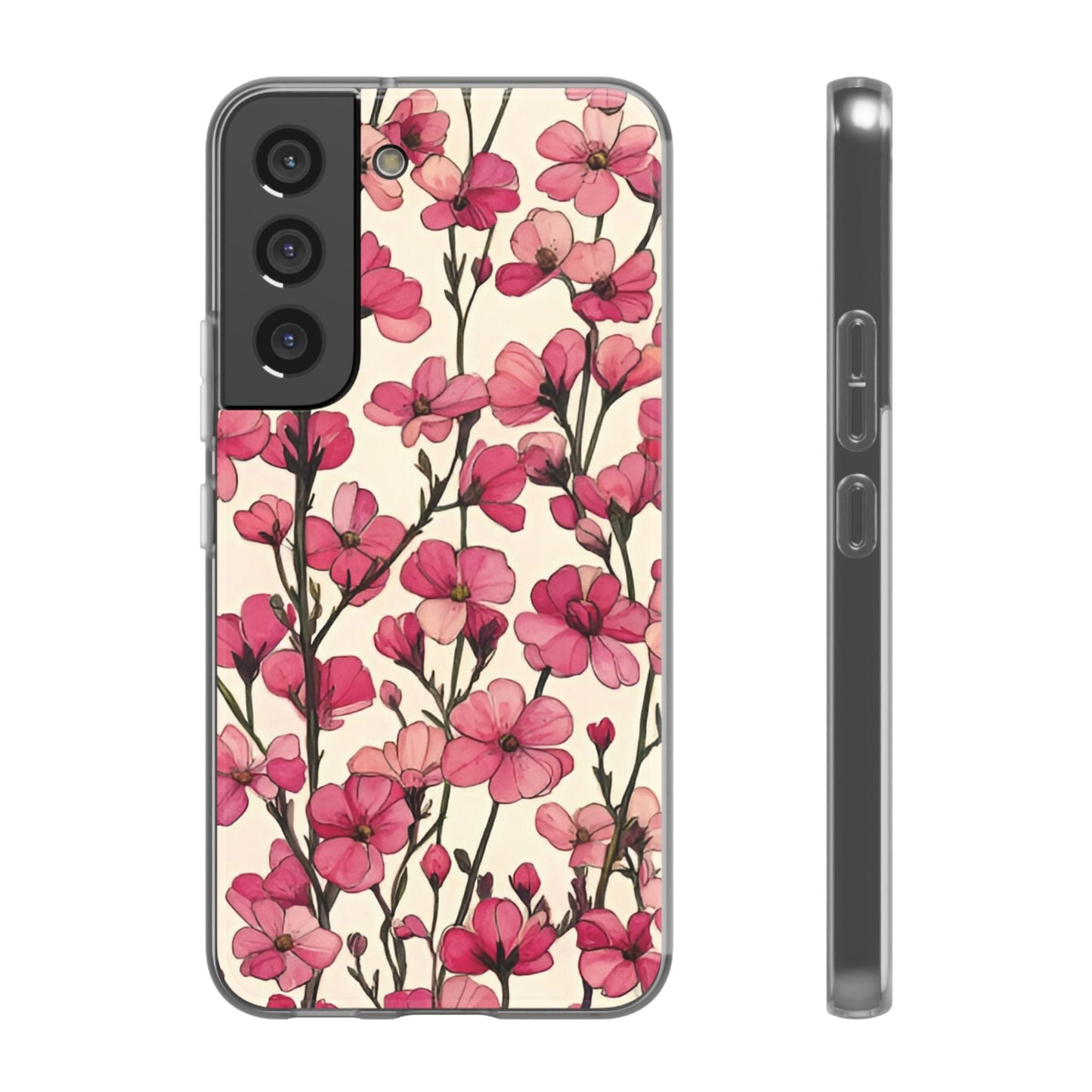 Pink Blossoms Flexi Case for Apple iphone & Samsung Galaxy - Ruppy's Creations