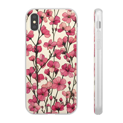 Pink Blossoms Flexi Case for Apple iphone & Samsung Galaxy - Ruppy's Creations