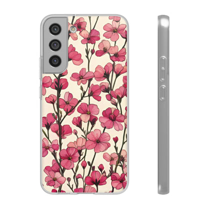 Pink Blossoms Flexi Case for Apple iphone & Samsung Galaxy - Ruppy's Creations