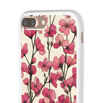 Pink Blossoms Flexi Case for Apple iphone & Samsung Galaxy - Ruppy's Creations