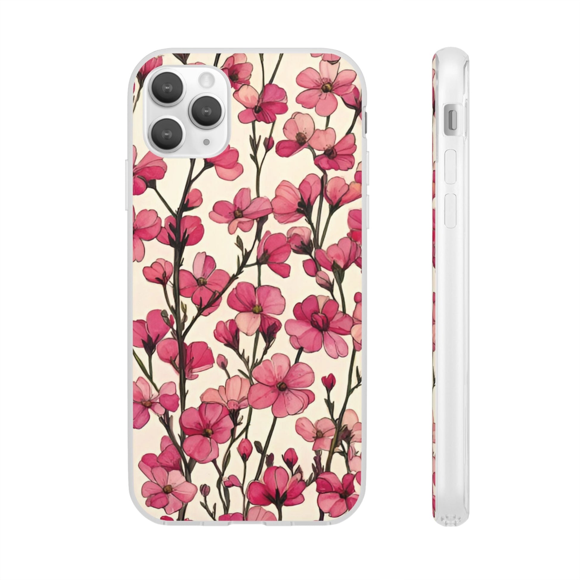 Pink Blossoms Flexi Case for Apple iphone & Samsung Galaxy - Ruppy's Creations