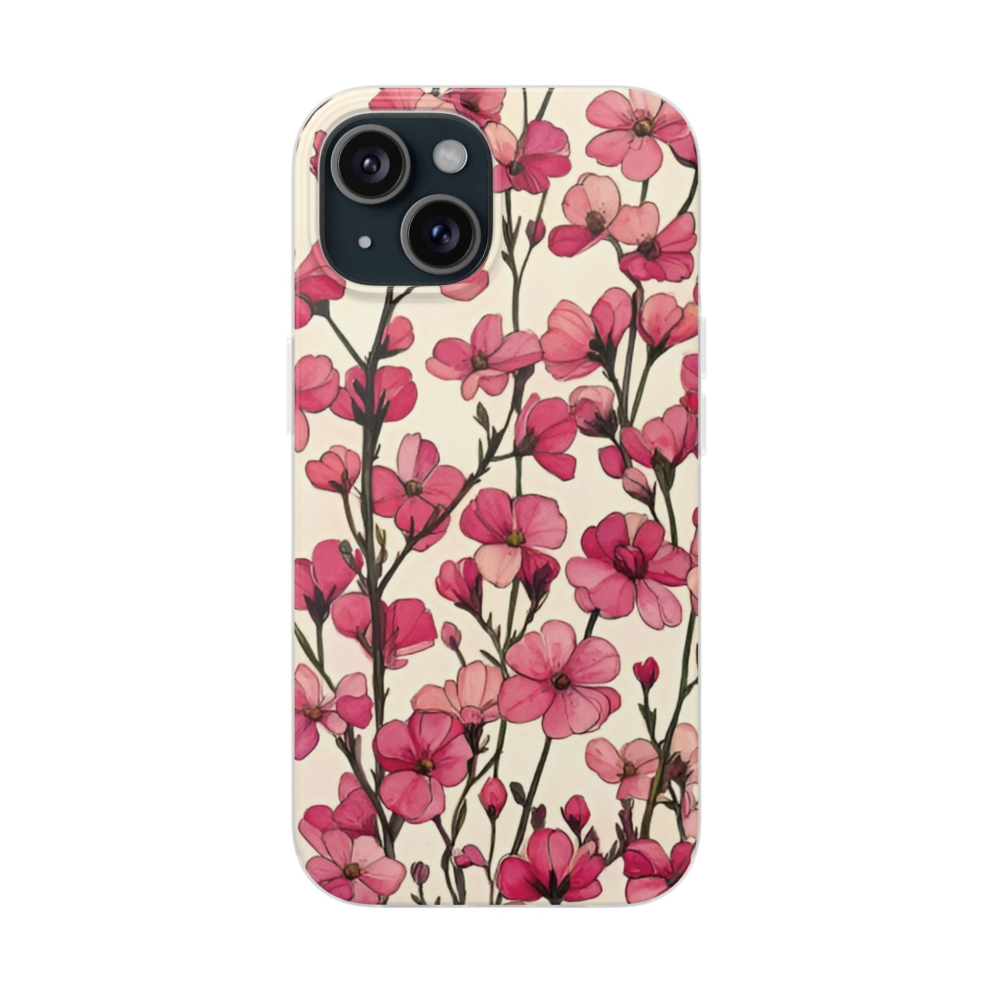 Pink Blossoms Flexi Case for Apple iphone & Samsung Galaxy - Ruppy's Creations