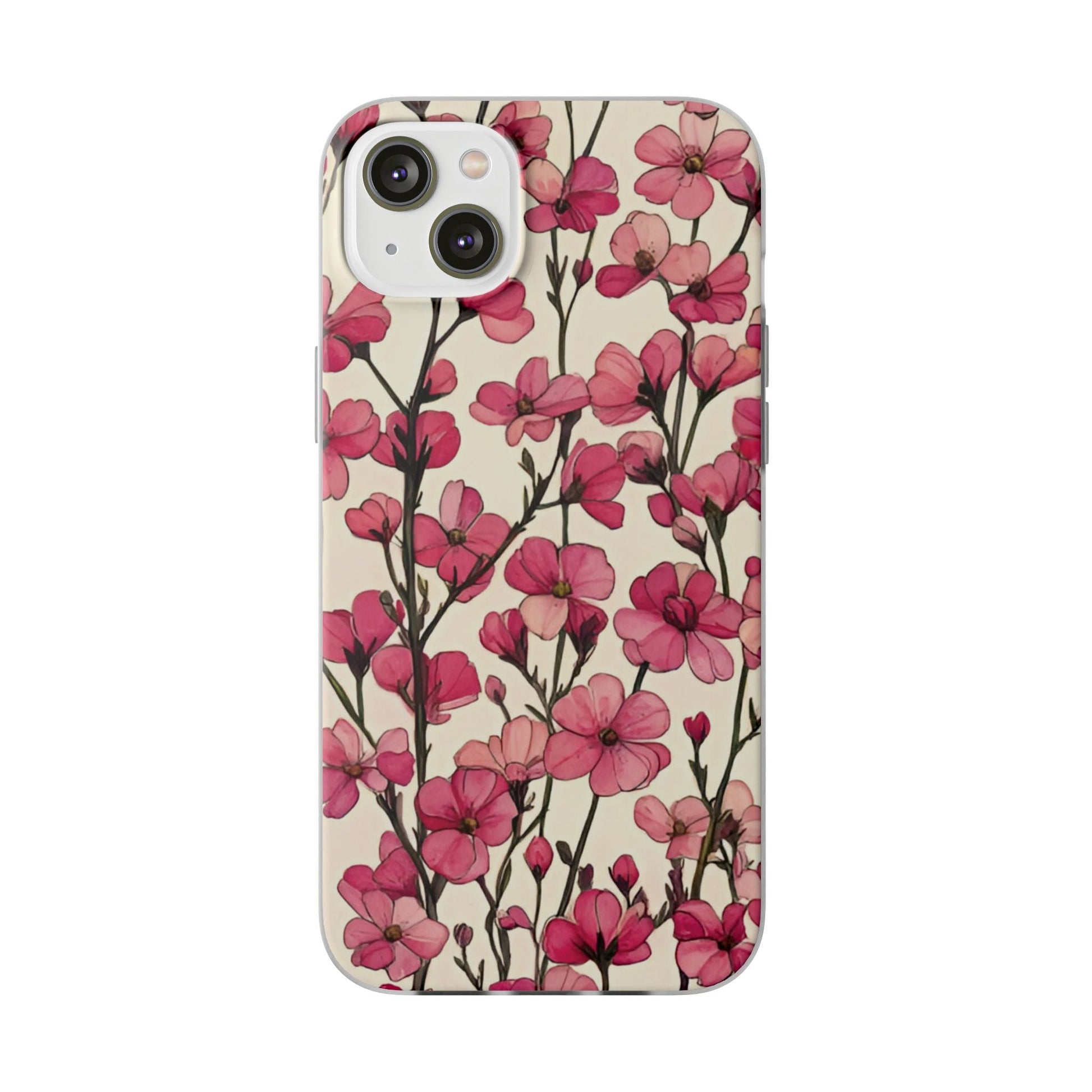 Pink Blossoms Flexi Case for Apple iphone & Samsung Galaxy - Ruppy's Creations