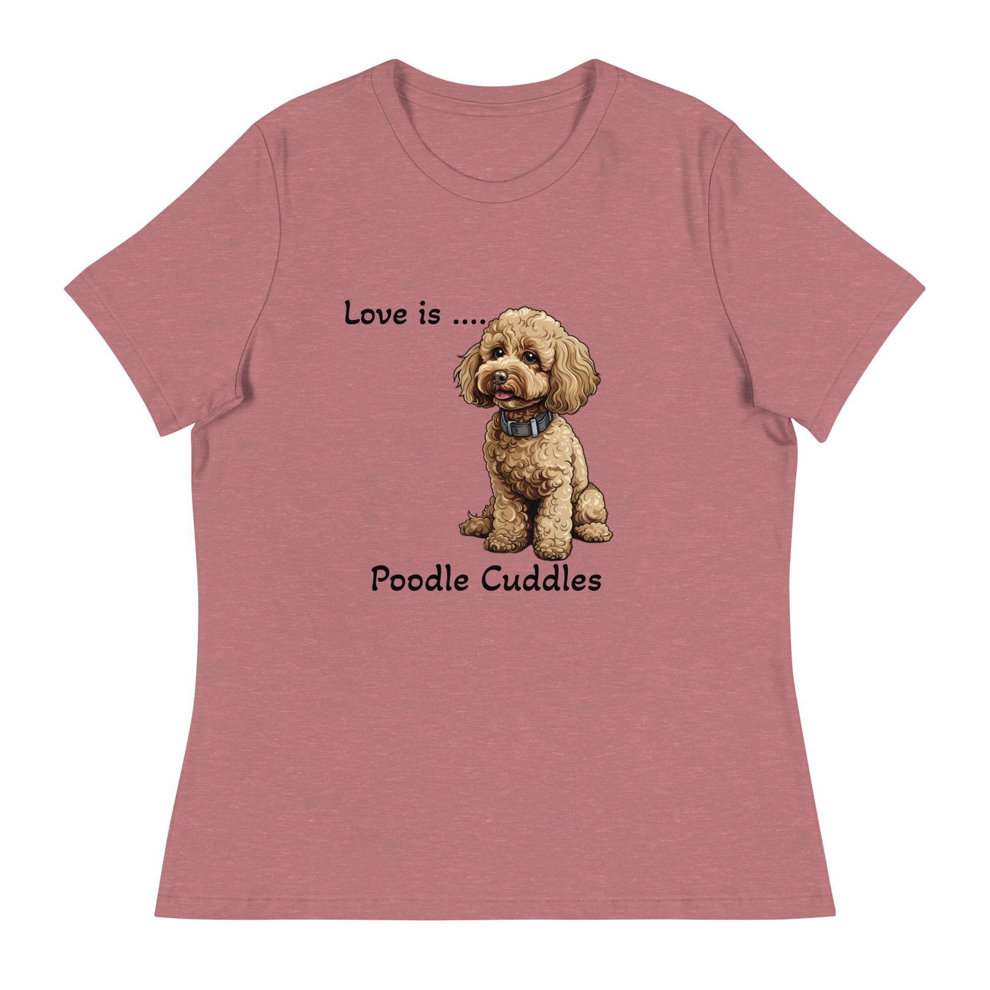 Poodle Cuddles Women's Relaxed T-Shirt - Ruppy's Creations