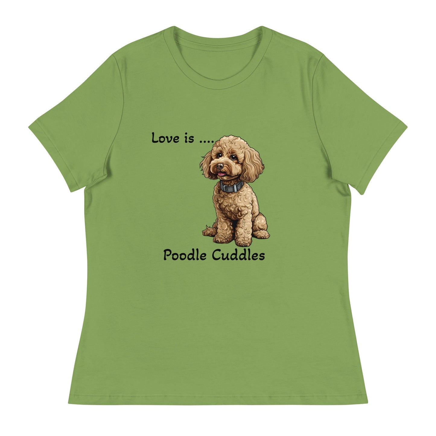 Poodle Cuddles Women's Relaxed T-Shirt - Ruppy's Creations