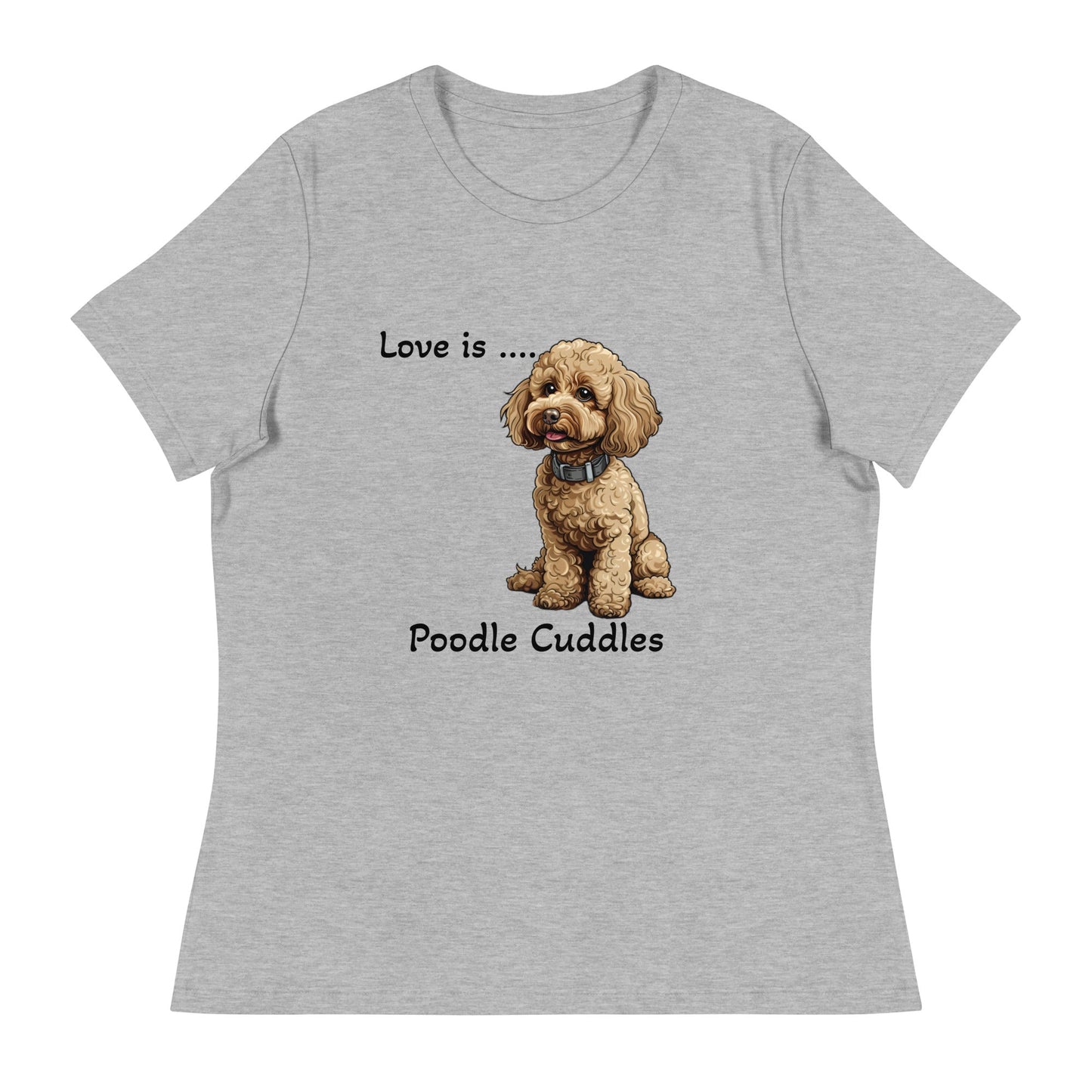 Poodle Cuddles Women's Relaxed T-Shirt - Ruppy's Creations