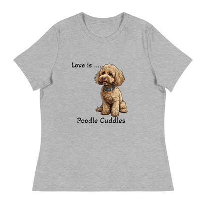 Poodle Cuddles Women's Relaxed T-Shirt - Ruppy's Creations