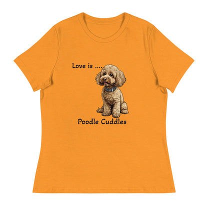 Poodle Cuddles Women's Relaxed T-Shirt - Ruppy's Creations