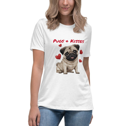 Pugs & Kisses Women's Relaxed T - Shirt - Ruppy's Creations