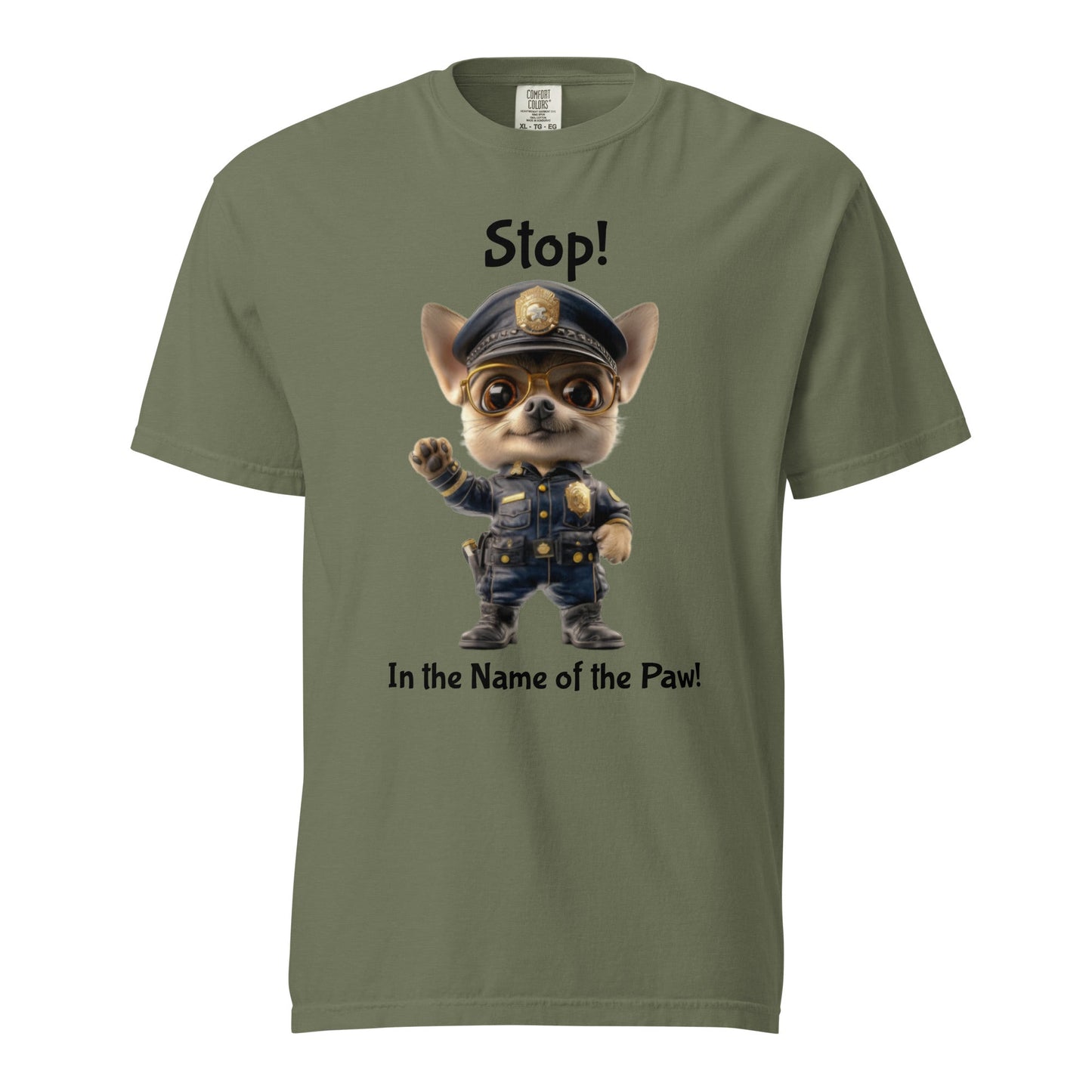 Puppy Police Unisex Heavyweight Tee - Ruppy's Creations