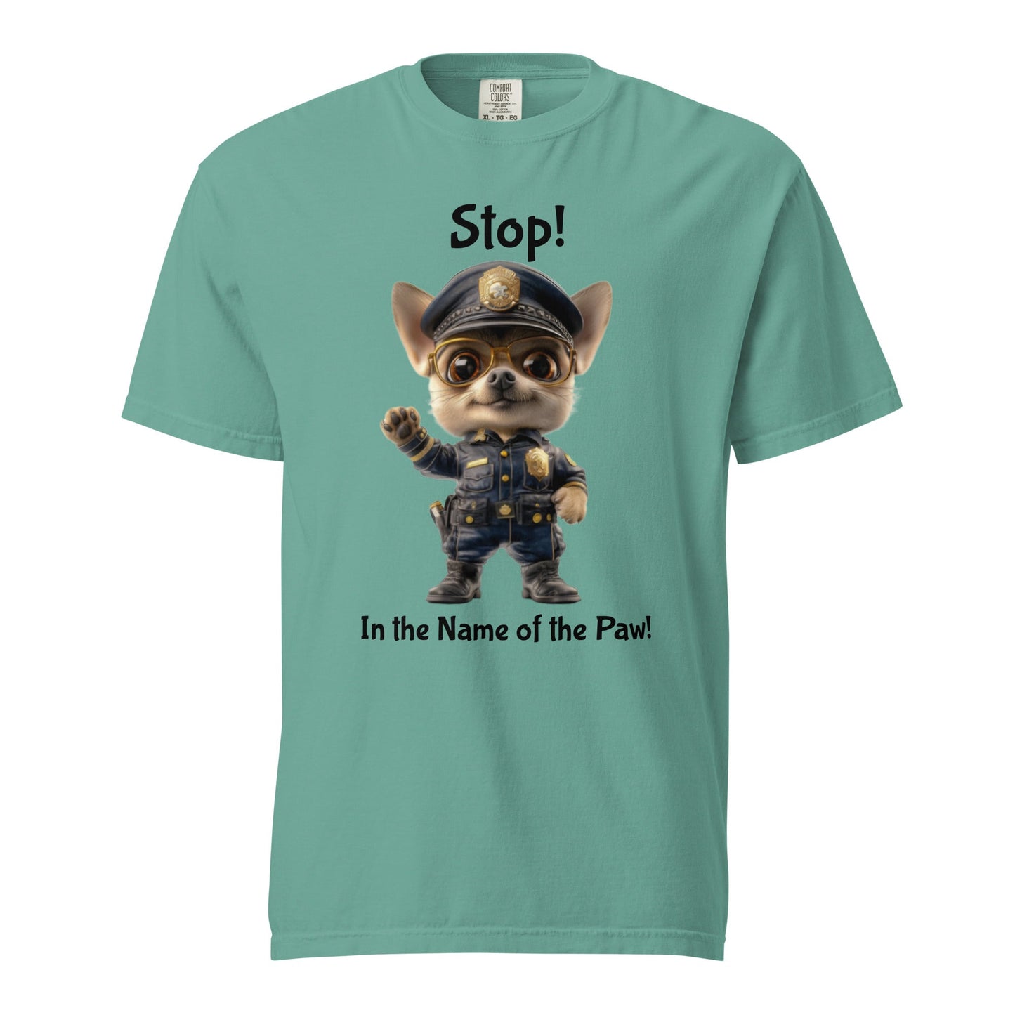 Puppy Police Unisex Heavyweight Tee - Ruppy's Creations