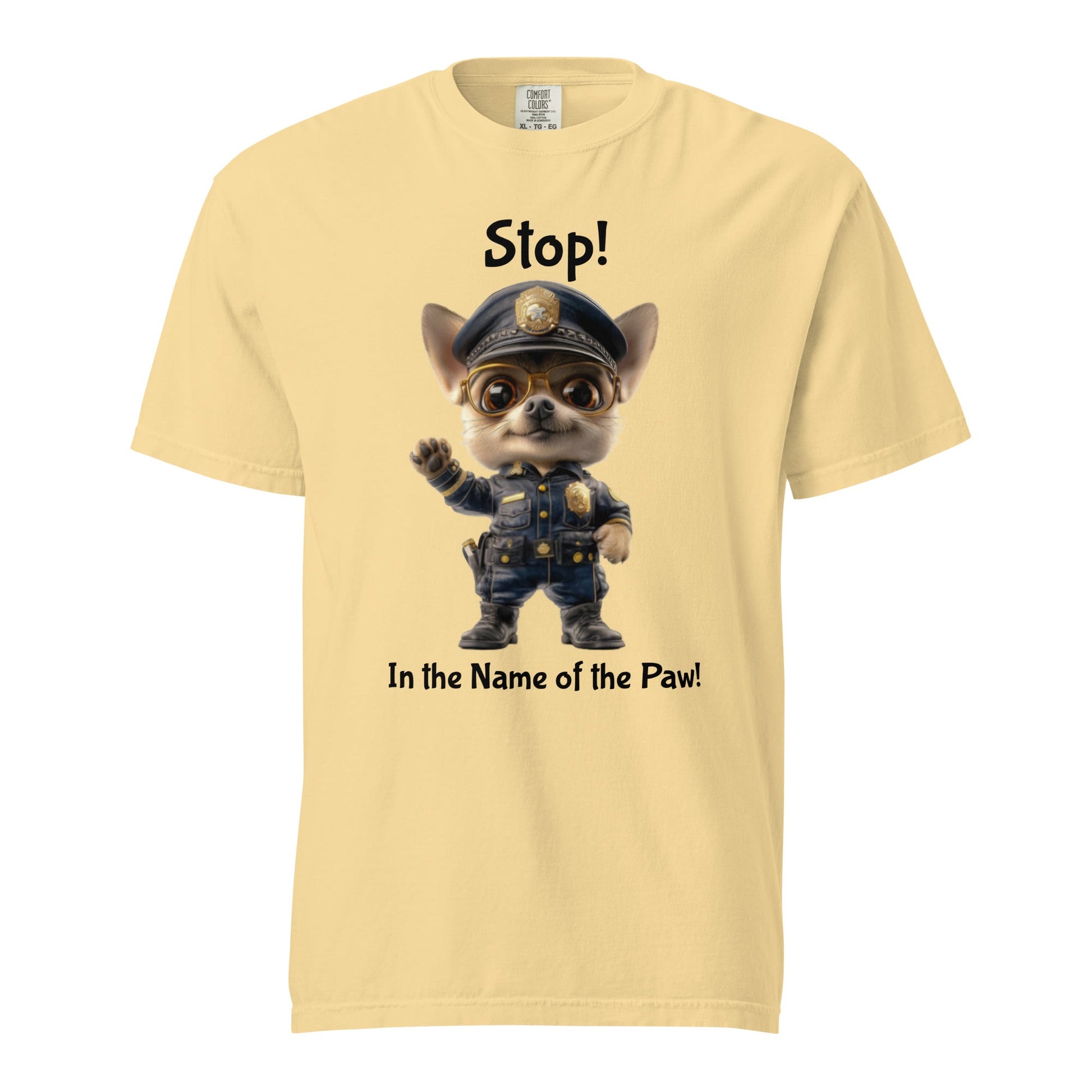 Puppy Police Unisex Heavyweight Tee - Ruppy's Creations