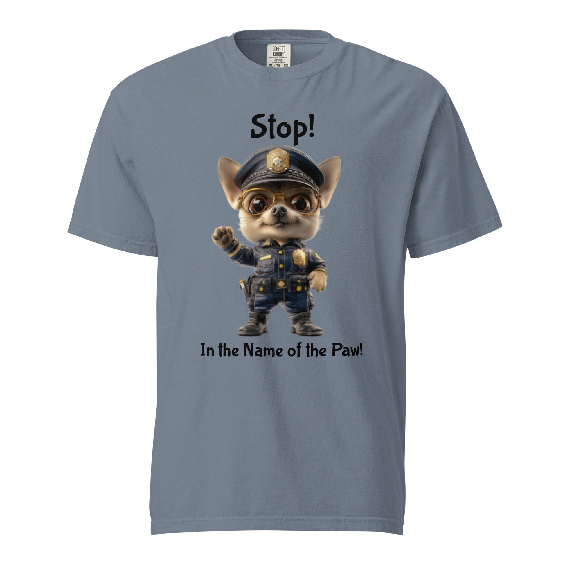 Puppy Police Unisex Heavyweight Tee - Ruppy's Creations