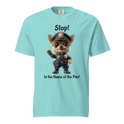 Puppy Police Unisex Heavyweight Tee - Ruppy's Creations