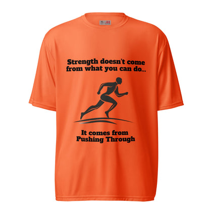 Pushing Through Unisex Performance T-shirt - Ruppy's Creations