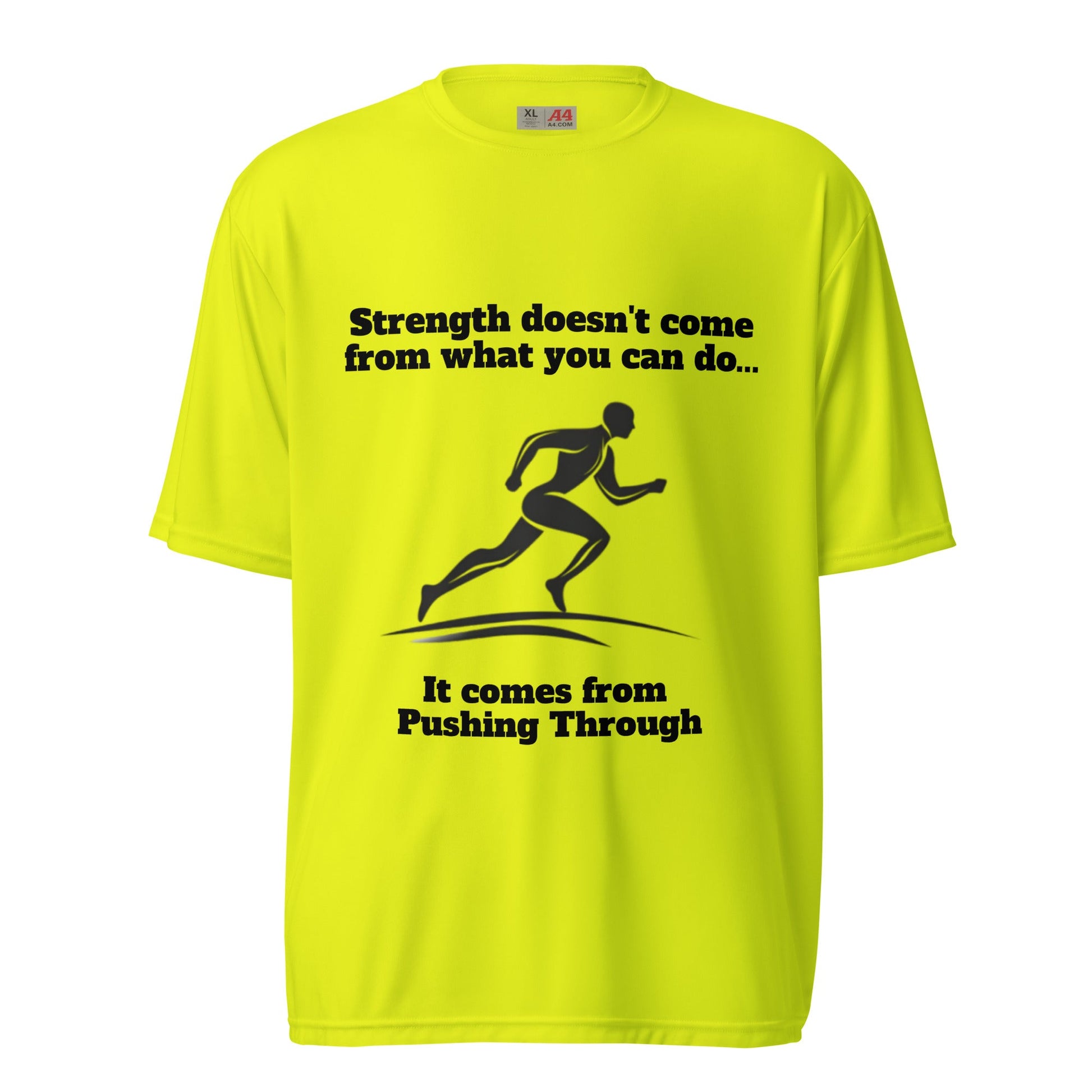 Pushing Through Unisex Performance T-shirt - Ruppy's Creations