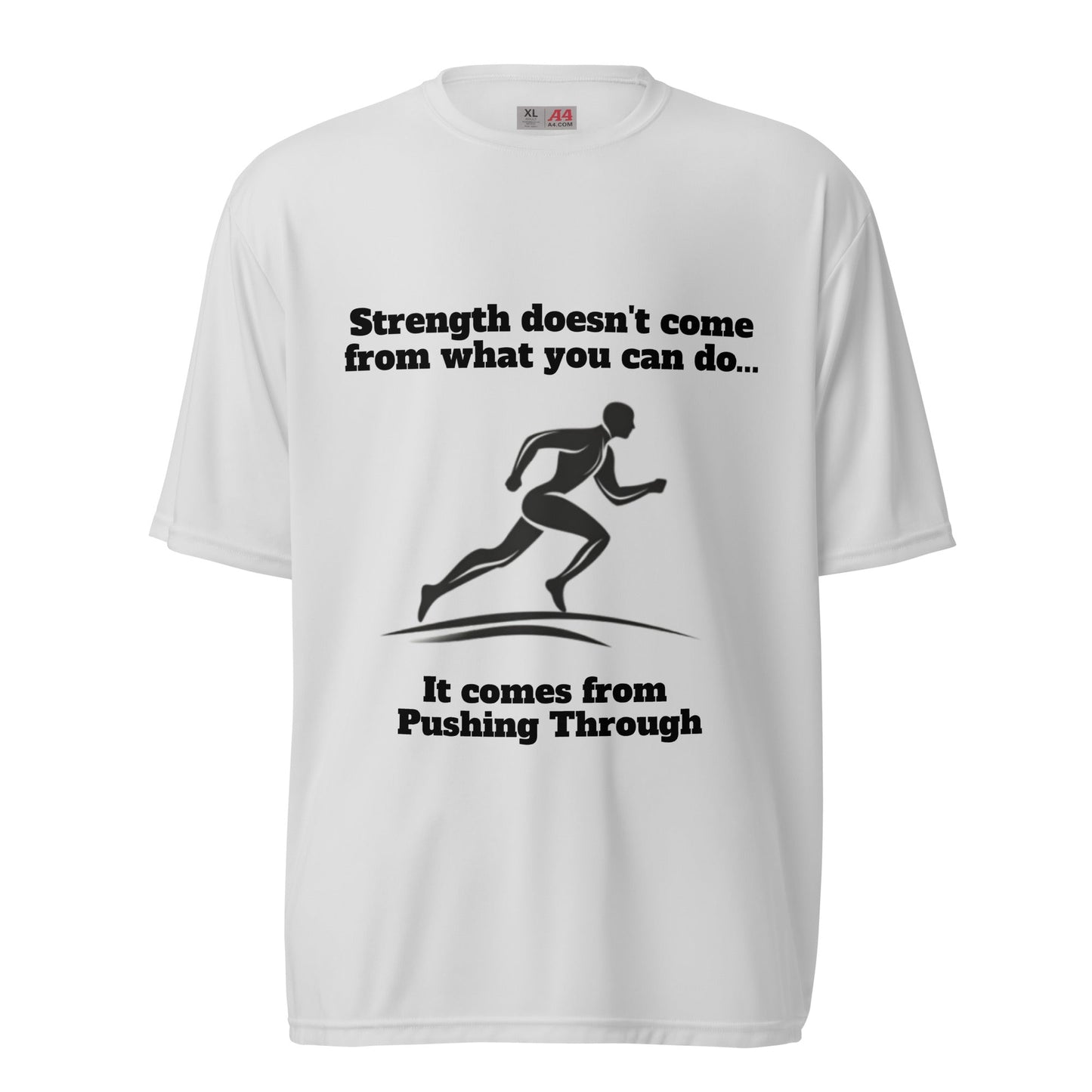 Pushing Through Unisex Performance T-shirt - Ruppy's Creations