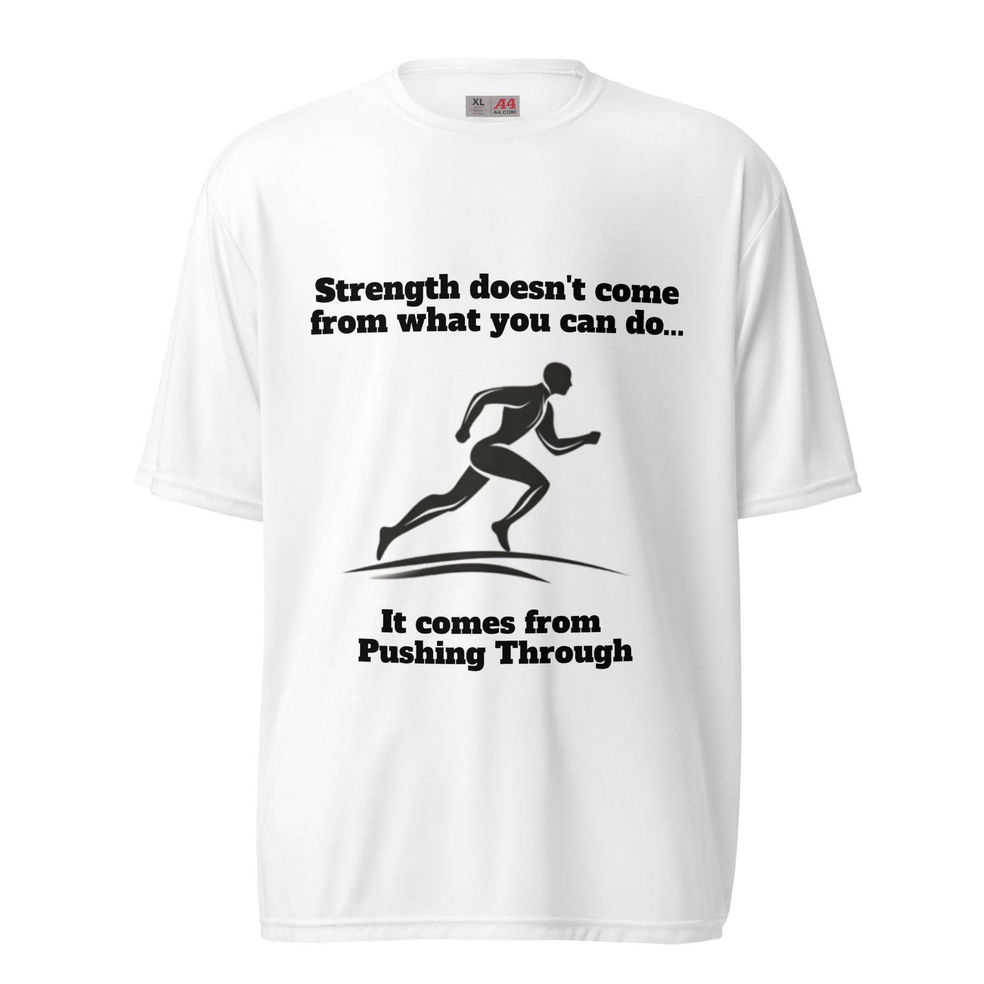 Pushing Through Unisex Performance T-shirt - Ruppy's Creations