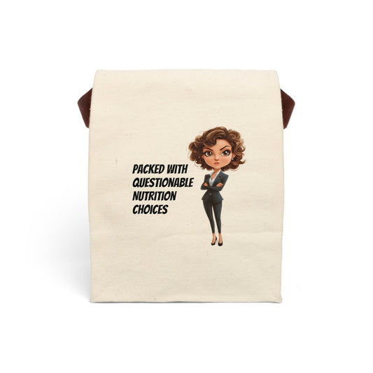 Questionable Choices Canvas Lunch Bag - Ruppy's Creations