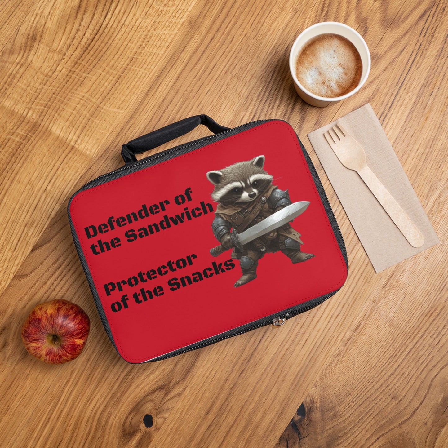 Raccoon Lunch Defender Lunch Bag - Ruppy's Creations