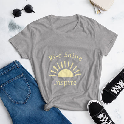 Rise Shine Inspire Women's T-shirt - Ruppy's Creations