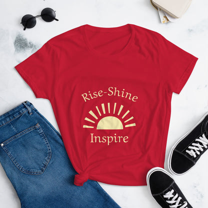 Rise Shine Inspire Women's T-shirt - Ruppy's Creations