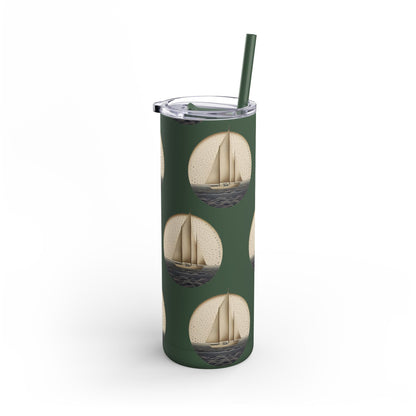 Sailboat 20oz. Skinny Tumbler - Ruppy's Creations