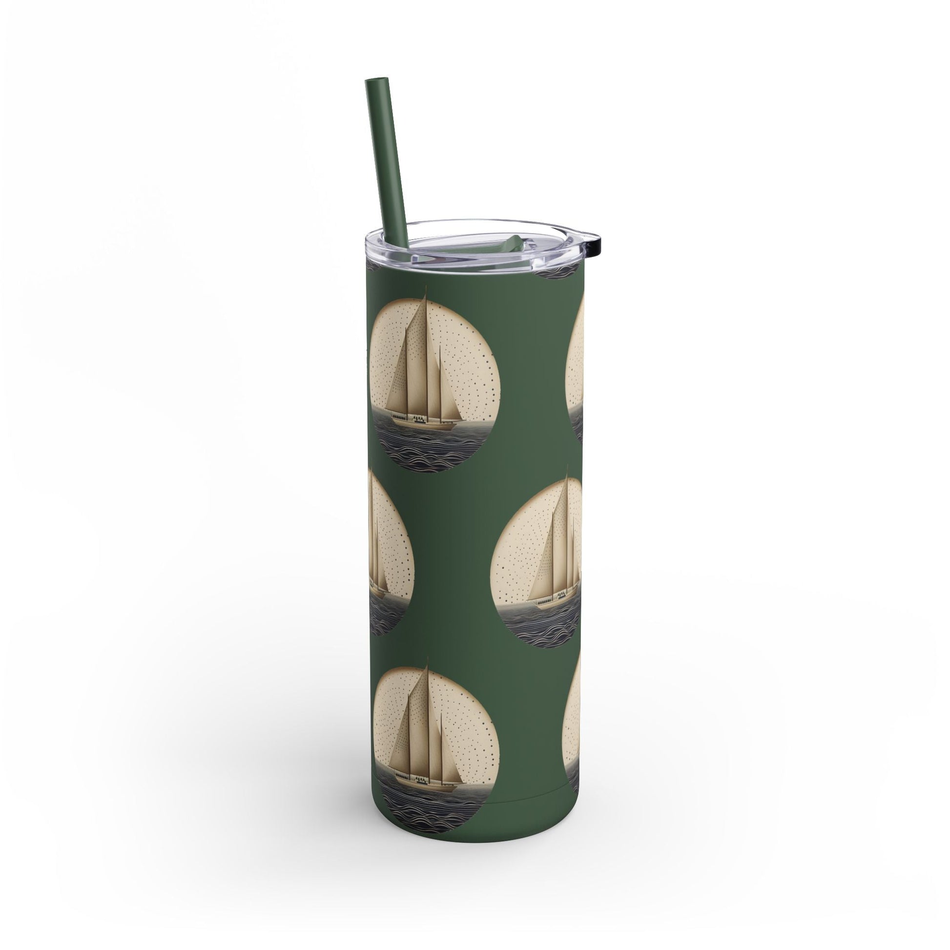 Sailboat 20oz. Skinny Tumbler - Ruppy's Creations