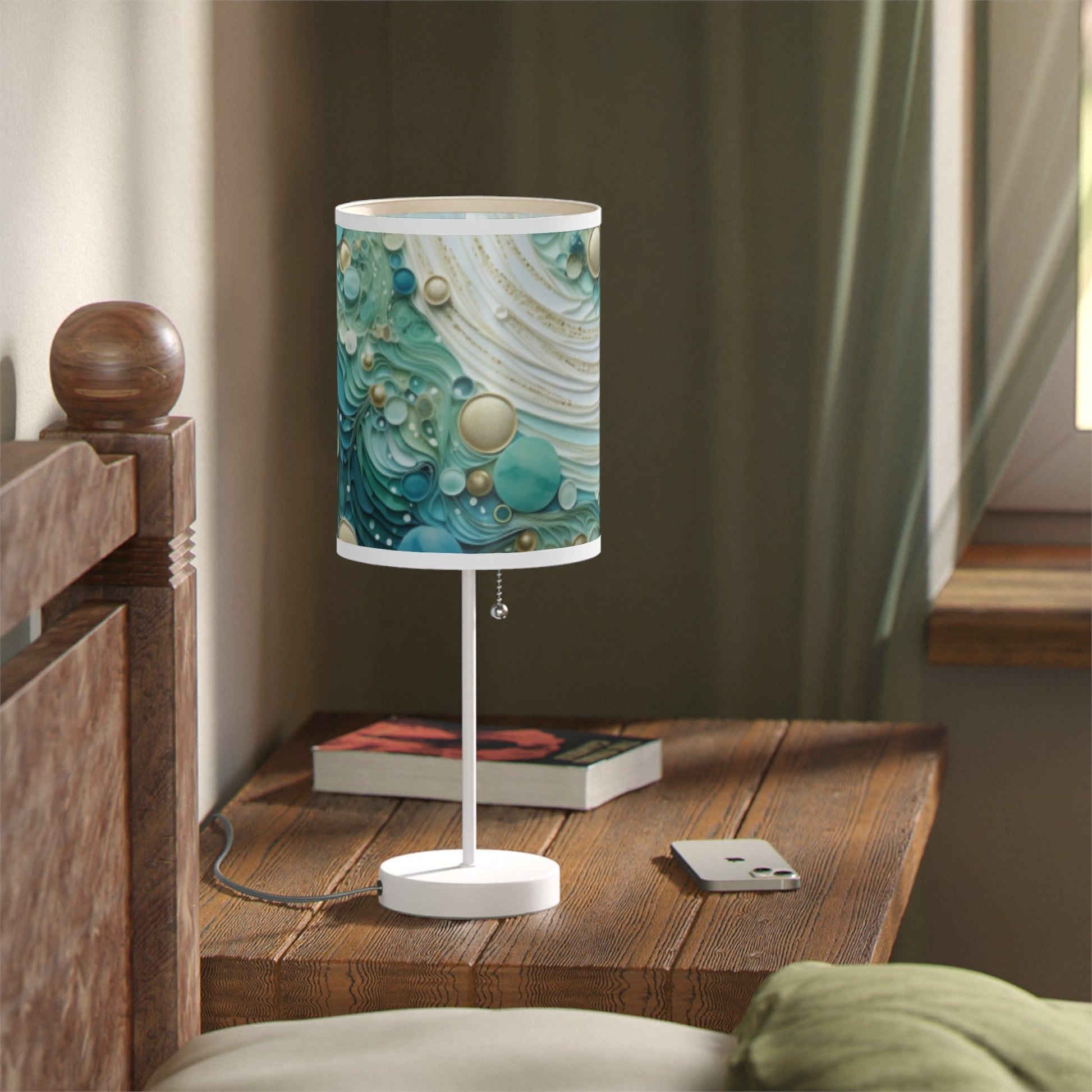 Seafoam Bubbles Lamp on a Stand - Ruppy's Creations