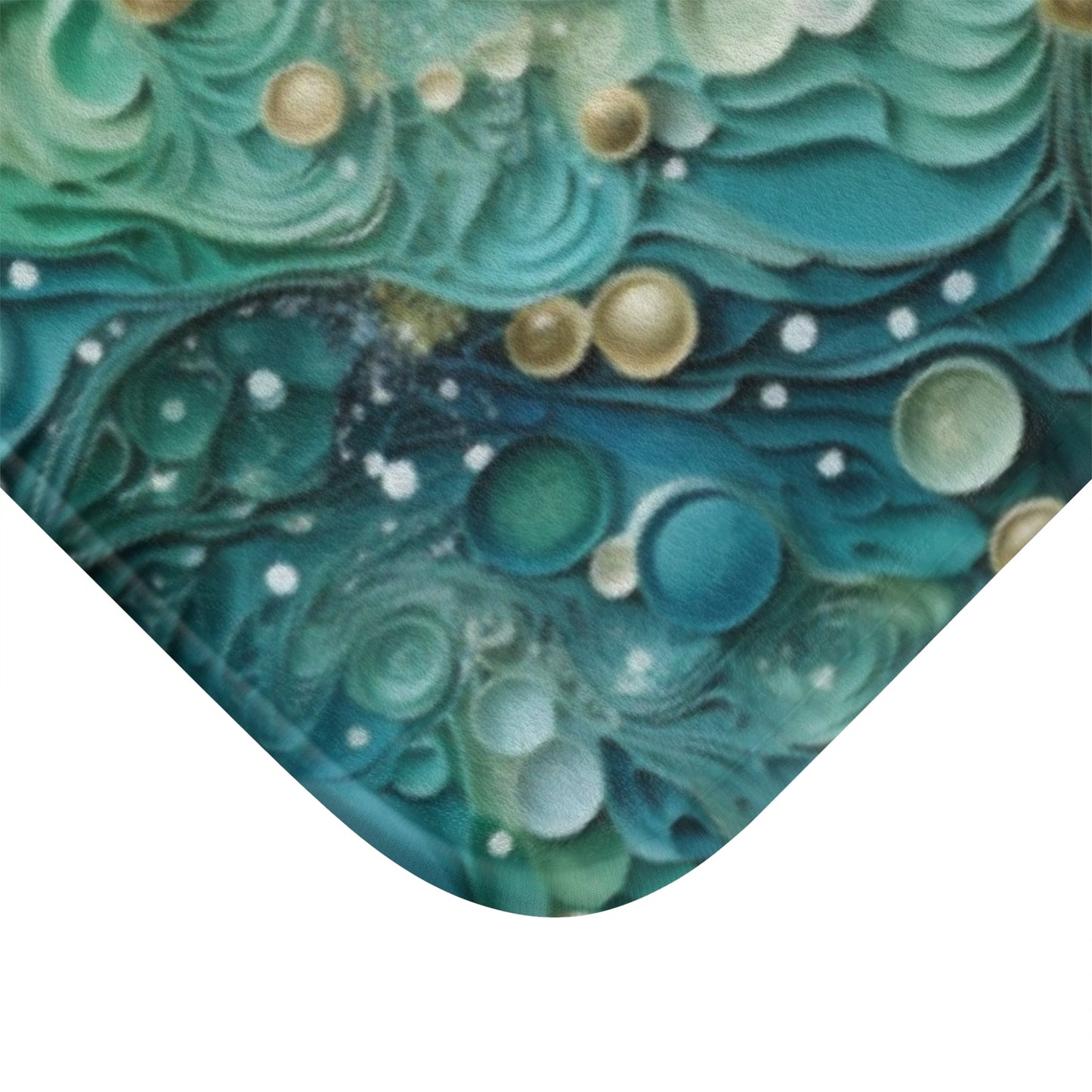 Seafoam Bubbles Memory Foam Bath Mat - Ruppy's Creations