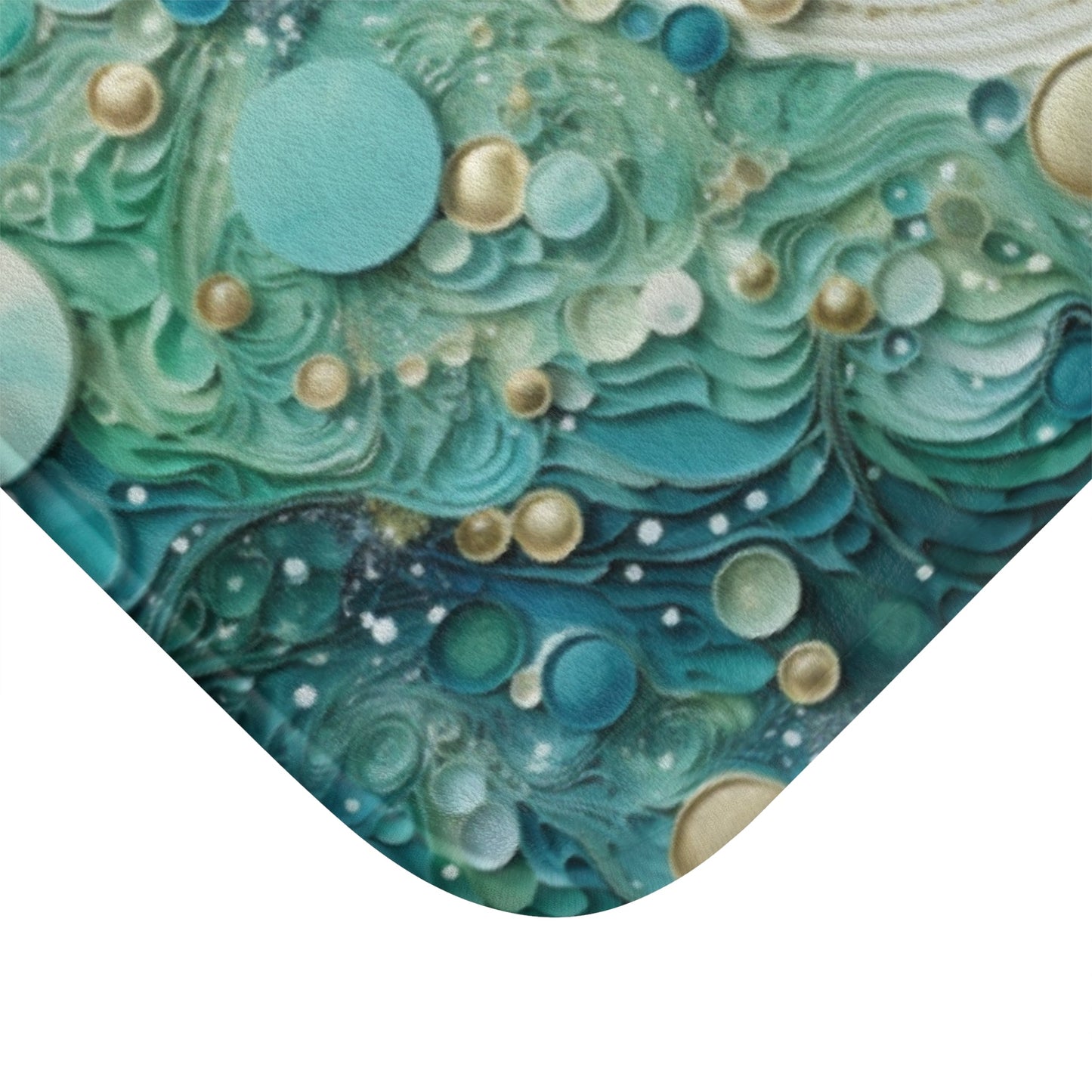 Seafoam Bubbles Memory Foam Bath Mat - Ruppy's Creations