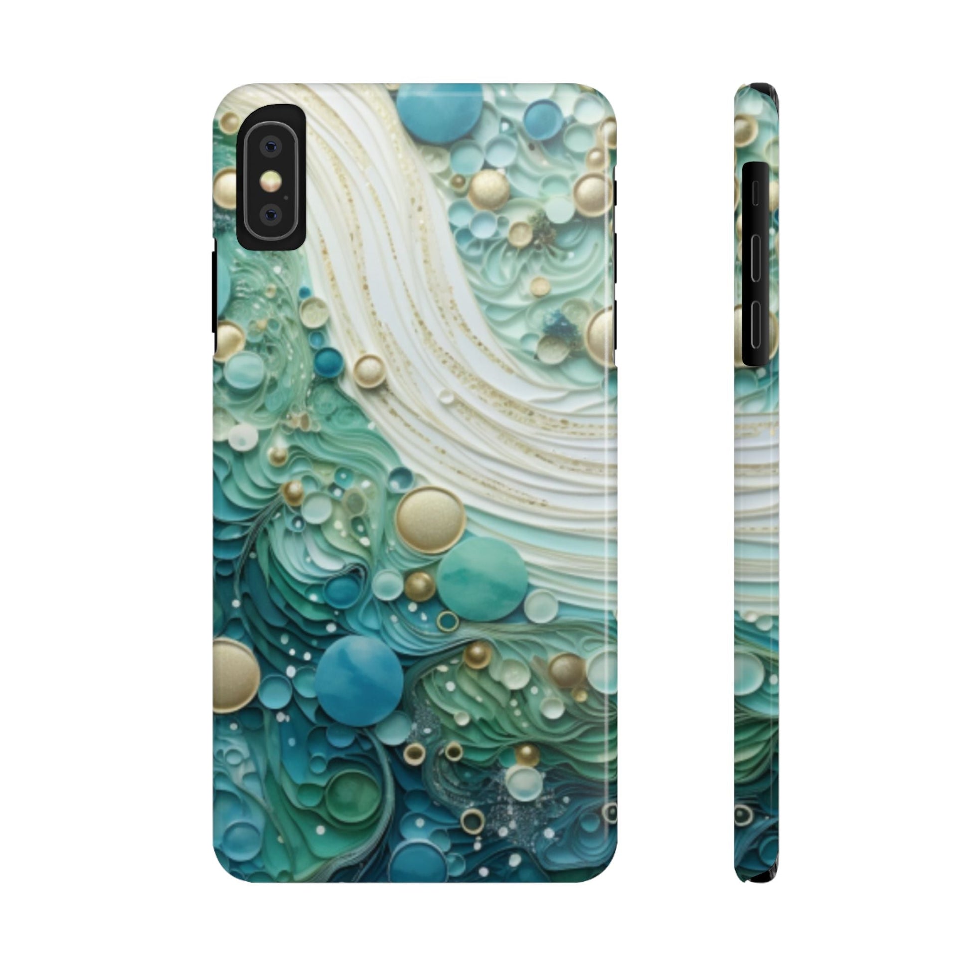 Seafoam Bubbles Slim I - Phone Case - Ruppy's Creations