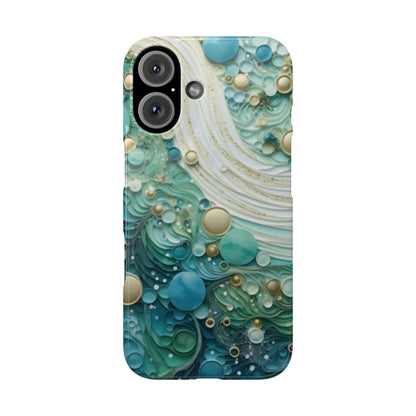 Seafoam Bubbles Slim I - Phone Case - Ruppy's Creations