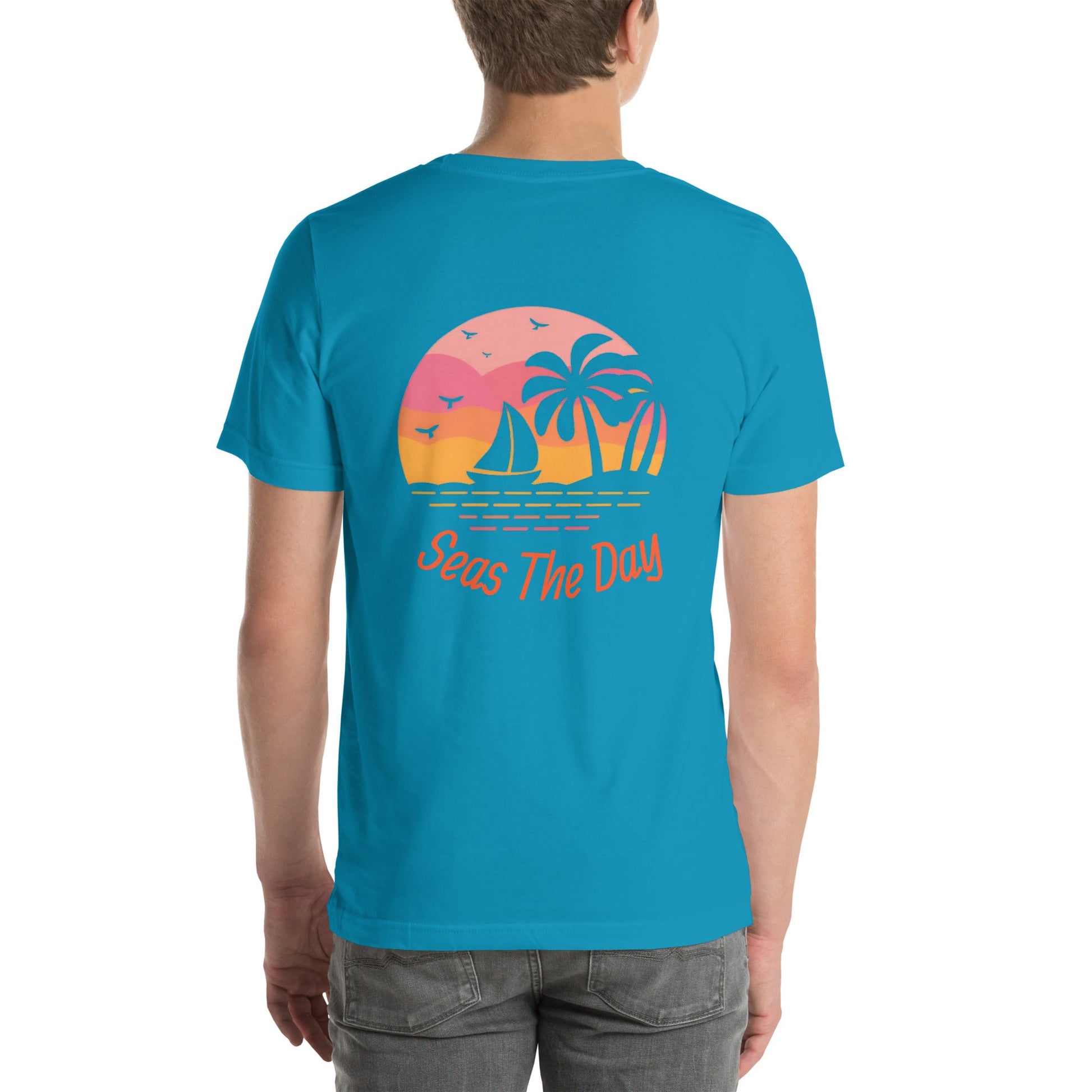 Seas The Day Back-Print Unisex T-shirt - Ruppy's Creations