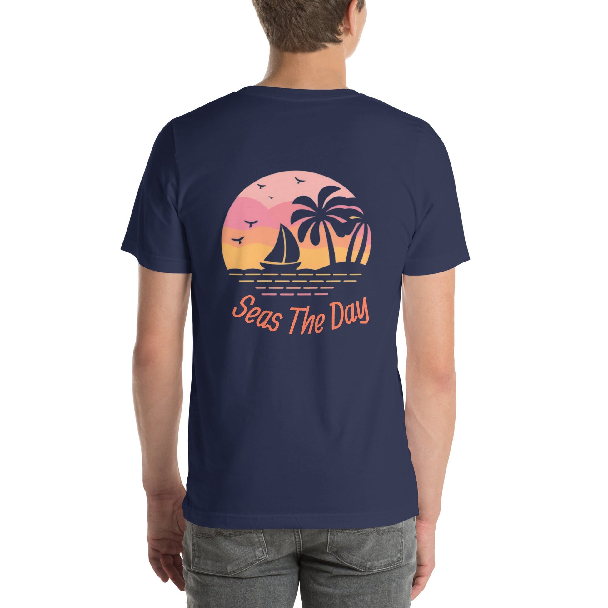 Seas The Day Back-Print Unisex T-shirt - Ruppy's Creations