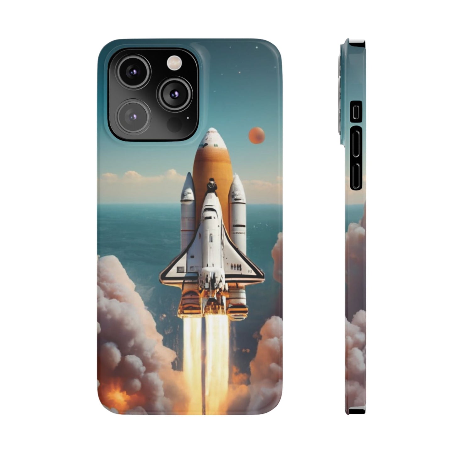 Space Flight I Phone Slim Phone Cases - Ruppy's Creations