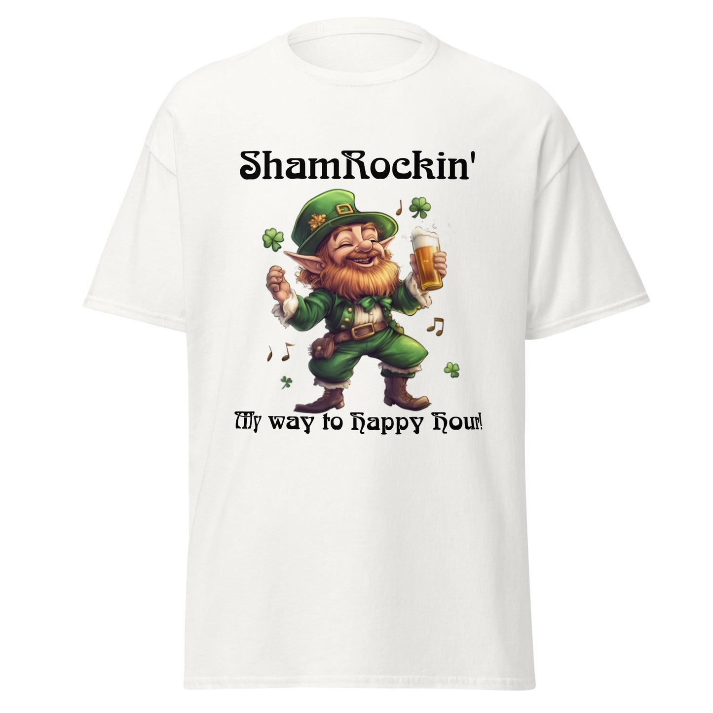 St. Patrick's Day Leprechaun Happy Hour Men's Tee - Ruppy's Creations