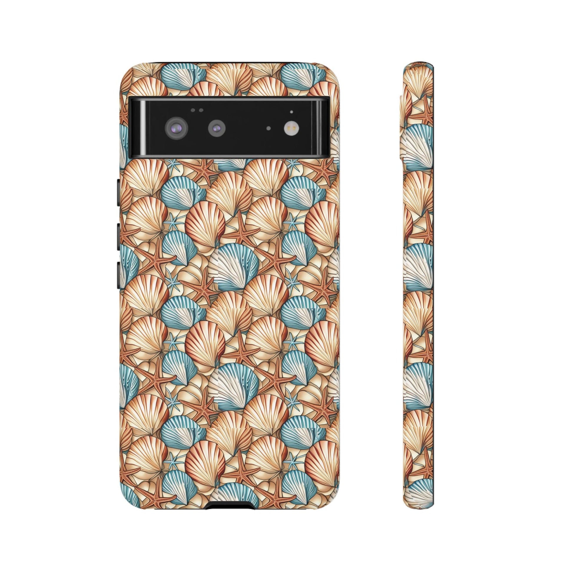 Starfish and Seashells Tough Cell Phone Case - Ruppy's Creations