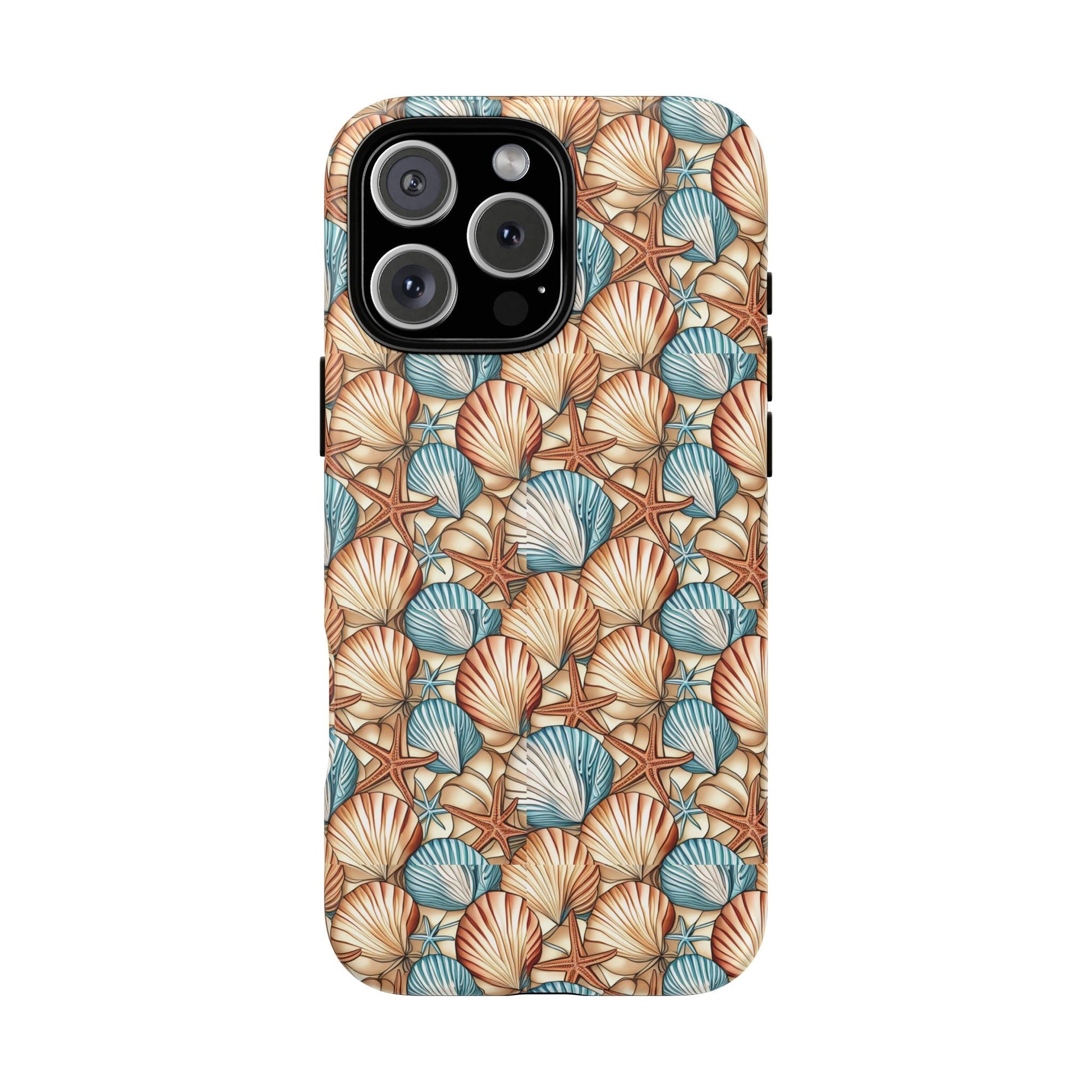 Starfish and Seashells Tough Cell Phone Case - Ruppy's Creations