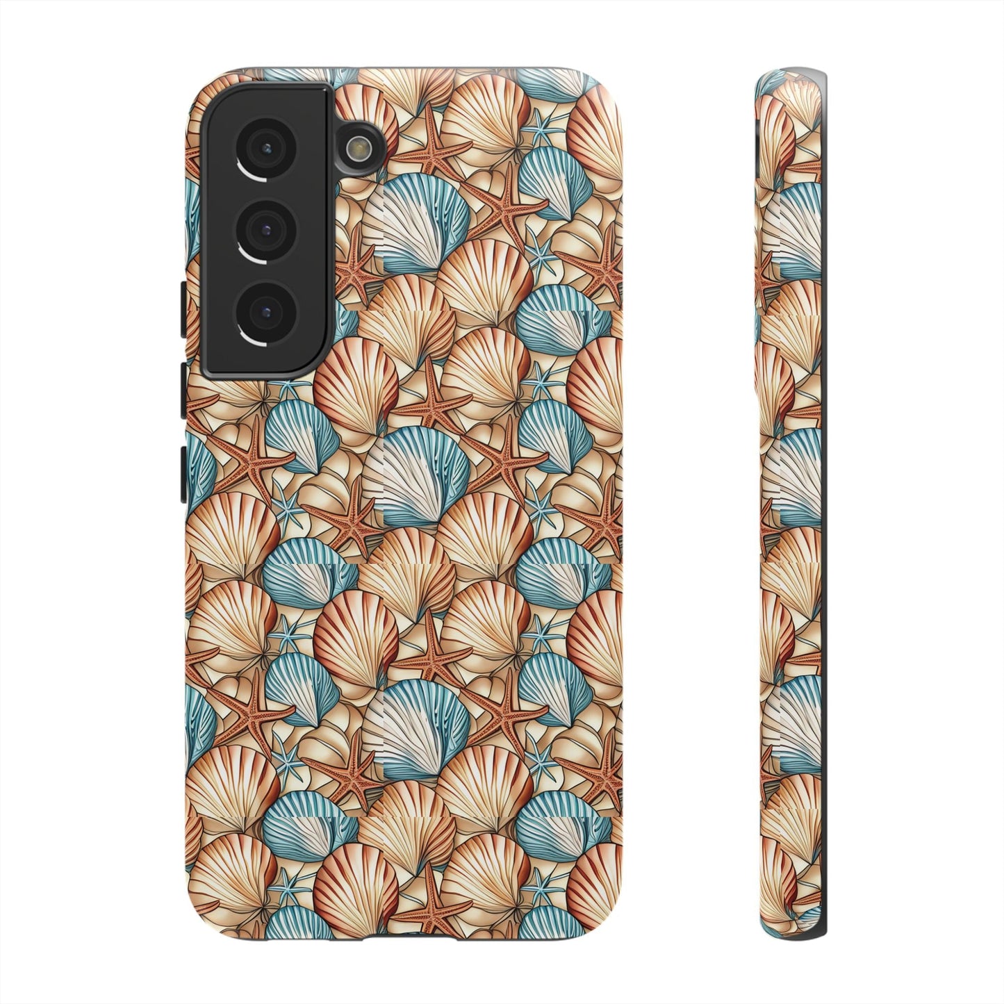 Starfish and Seashells Tough Cell Phone Case - Ruppy's Creations